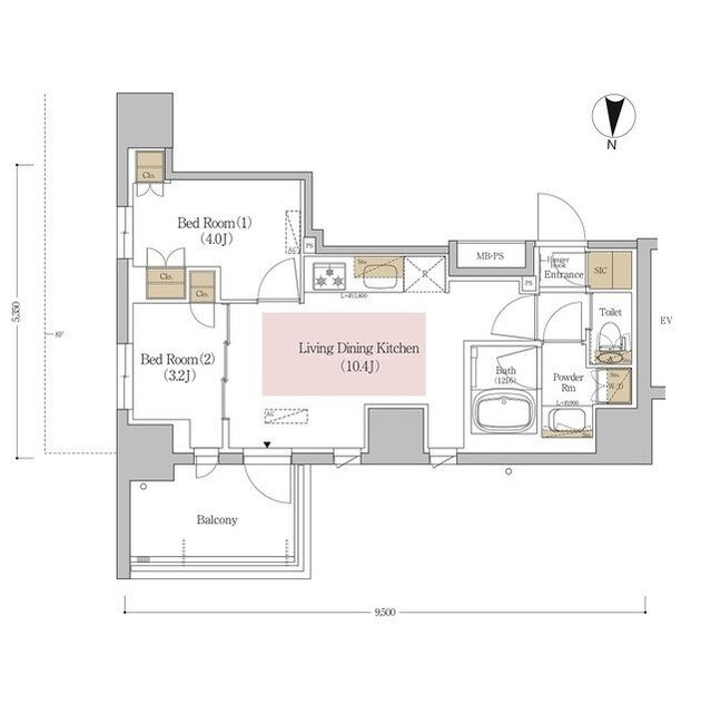 アーバネックス錦糸町NORTHの物件間取画像