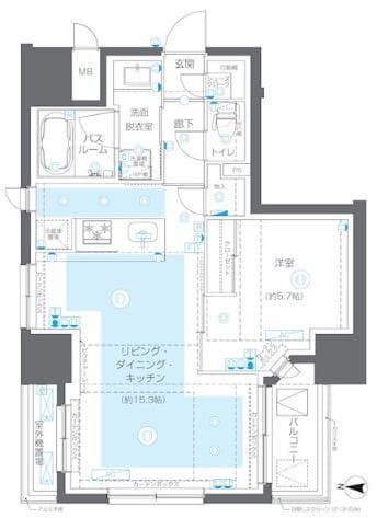 ZOOM錦糸町Parksideの物件間取画像