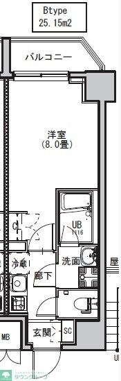 S-RESIDENCE両国avenueの物件間取画像