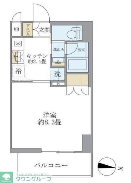 レクシード両国駅前の物件間取画像