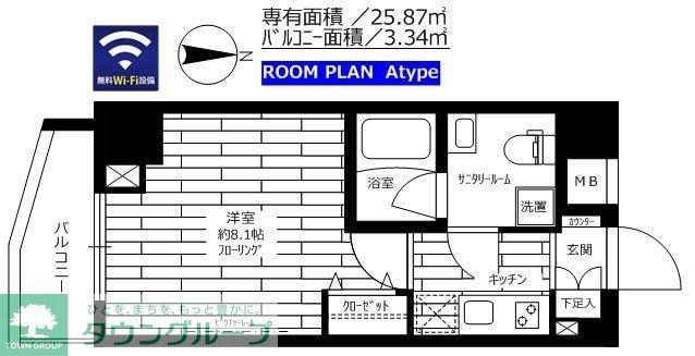 グランドコンシェルジュ亀戸の物件間取画像