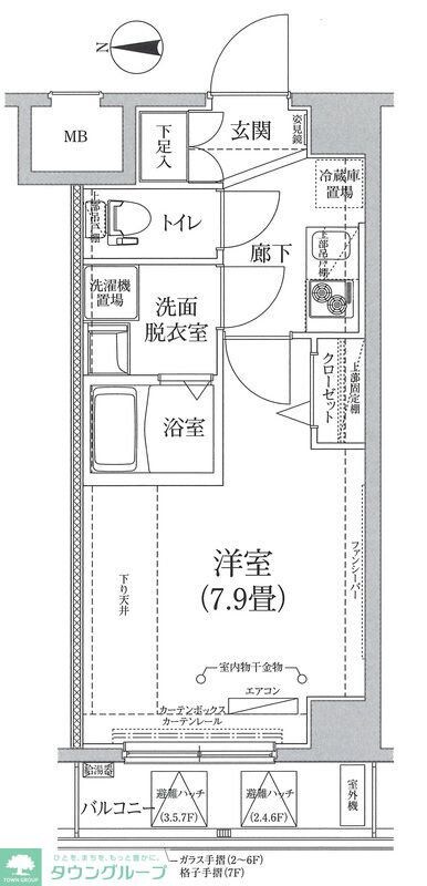 ティモーネ深川リーヴァの物件間取画像