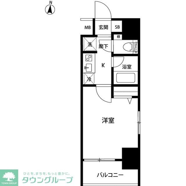 ルクレ錦糸町の物件間取画像