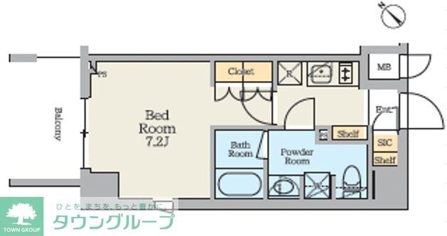 クレストコート蔵前ステーションフロントの物件間取画像