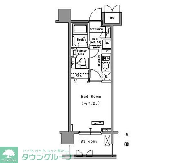 パークアクシス住吉の物件間取画像