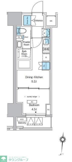 プレディアコート錦糸町スカイビューの物件間取画像