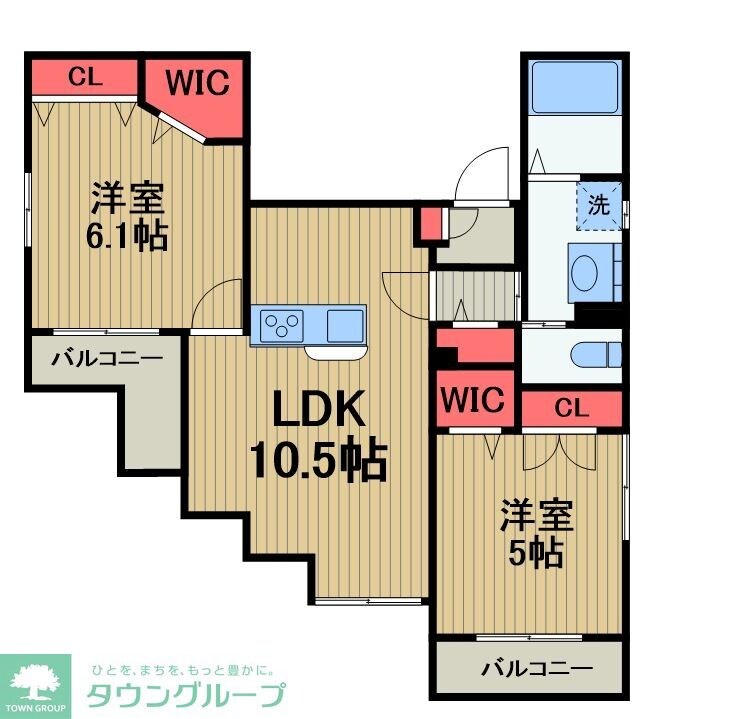 ヴァンベールKDの物件間取画像
