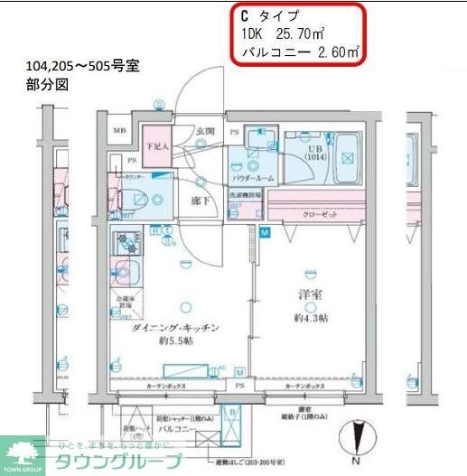 GENOVIA京成立石Vの物件間取画像