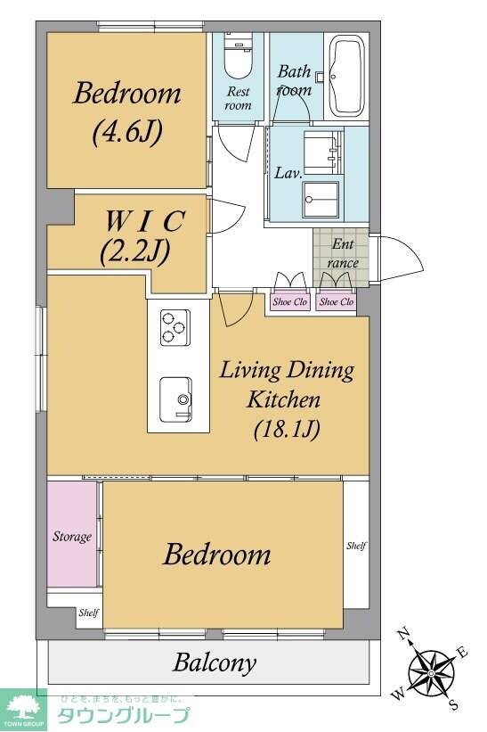ライオンズマンション西麻布第２の物件間取画像
