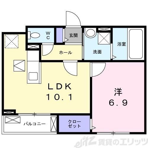 ハイツ若草の物件間取画像