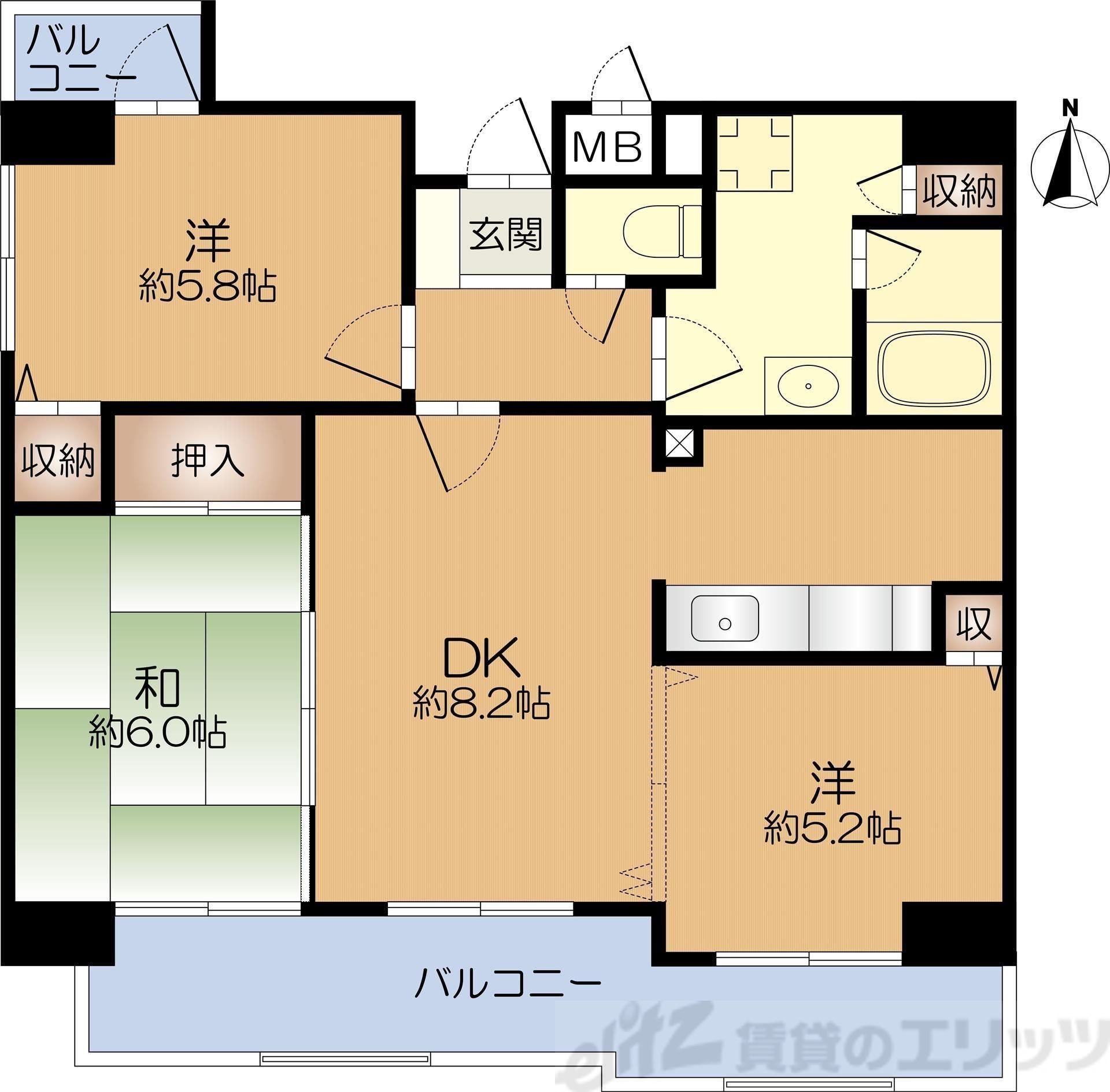 パレ舟木の物件間取画像