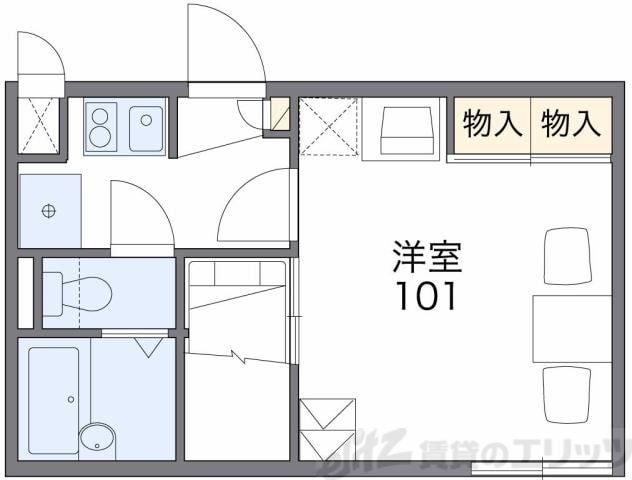 レオパレスＮＫサウスキャッスルの物件間取画像