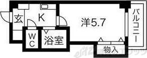 メッセージ関大前の物件間取画像