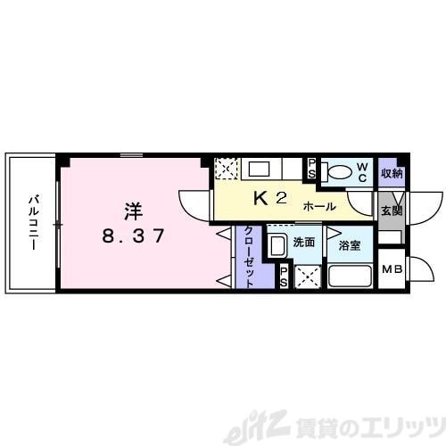 コンフォート大道の物件間取画像