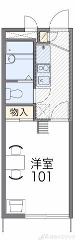 レオパレスハイランドIIの物件間取画像