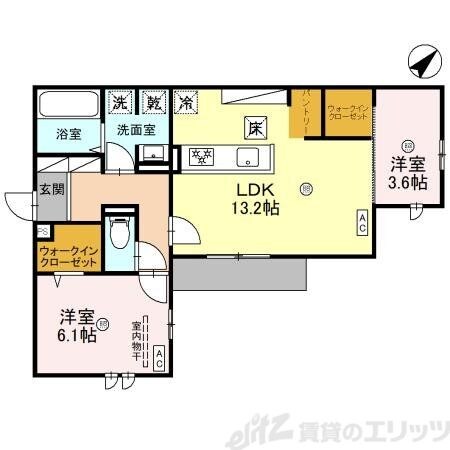 クラシスト清和園町の物件間取画像