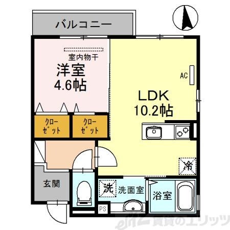 ルリエ江坂の物件間取画像