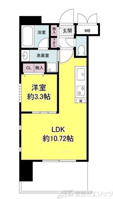 グランシス江坂の物件間取画像