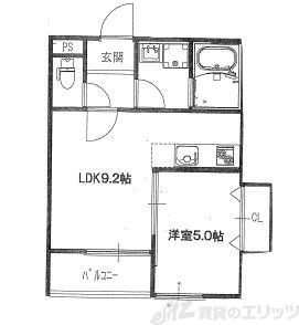 ＨＡＲＵ吹田ＦＲＯＮＴの物件間取画像