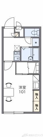 レオパレスクレールの物件間取画像