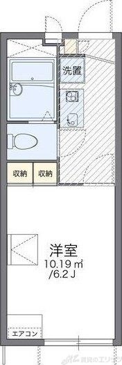 レオパレスステュディオ箕面Iの物件間取画像