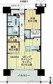 ジオ高槻大畑町の物件間取画像