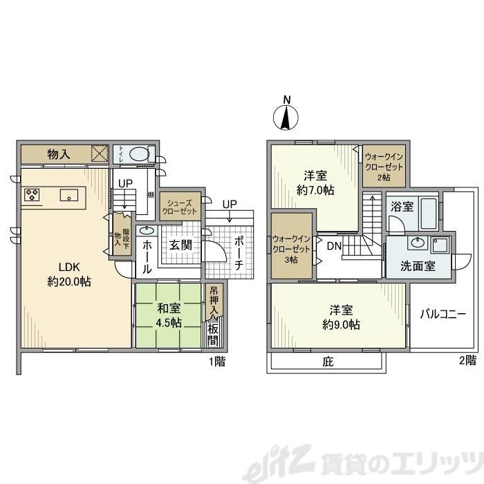 昭和台町2丁目戸建の物件間取画像