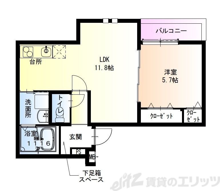 フジパレス南吹田駅西の物件間取画像