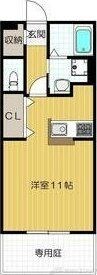 クレール豊里の物件間取画像