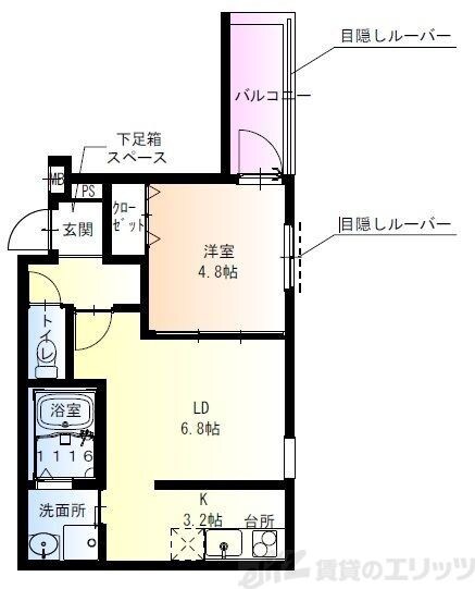 フジパレス吹田寿町V番館の物件間取画像