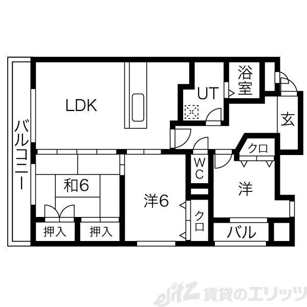 アルテ江坂の物件間取画像