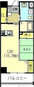 ロハス江坂の物件間取画像