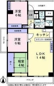 <千里王子高層住宅B棟>の物件間取画像