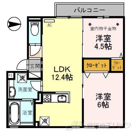 ＦＬＡＩＲ桑田の物件間取画像