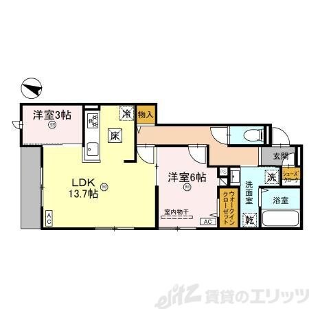 クラシスト小松の物件間取画像