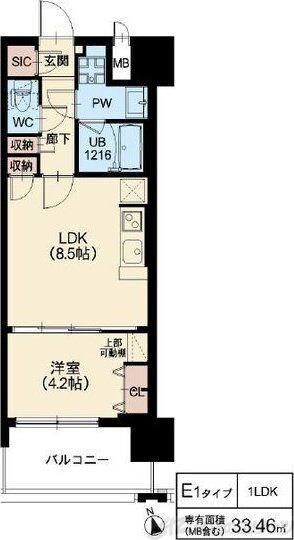 リッツ新大阪プレミアムの物件間取画像