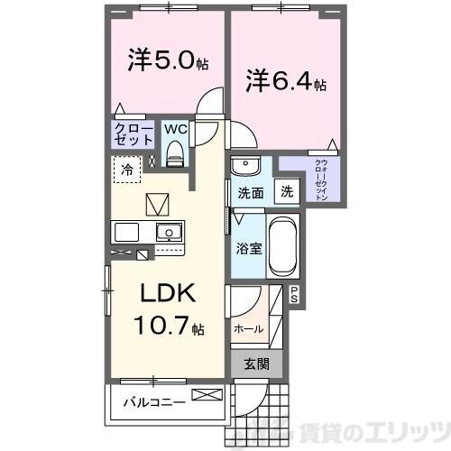 ルピナス箕面の物件間取画像