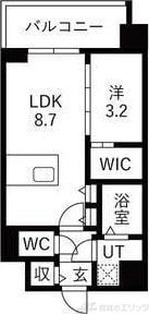 エスリードレジデンス梅田クラスシティの物件間取画像