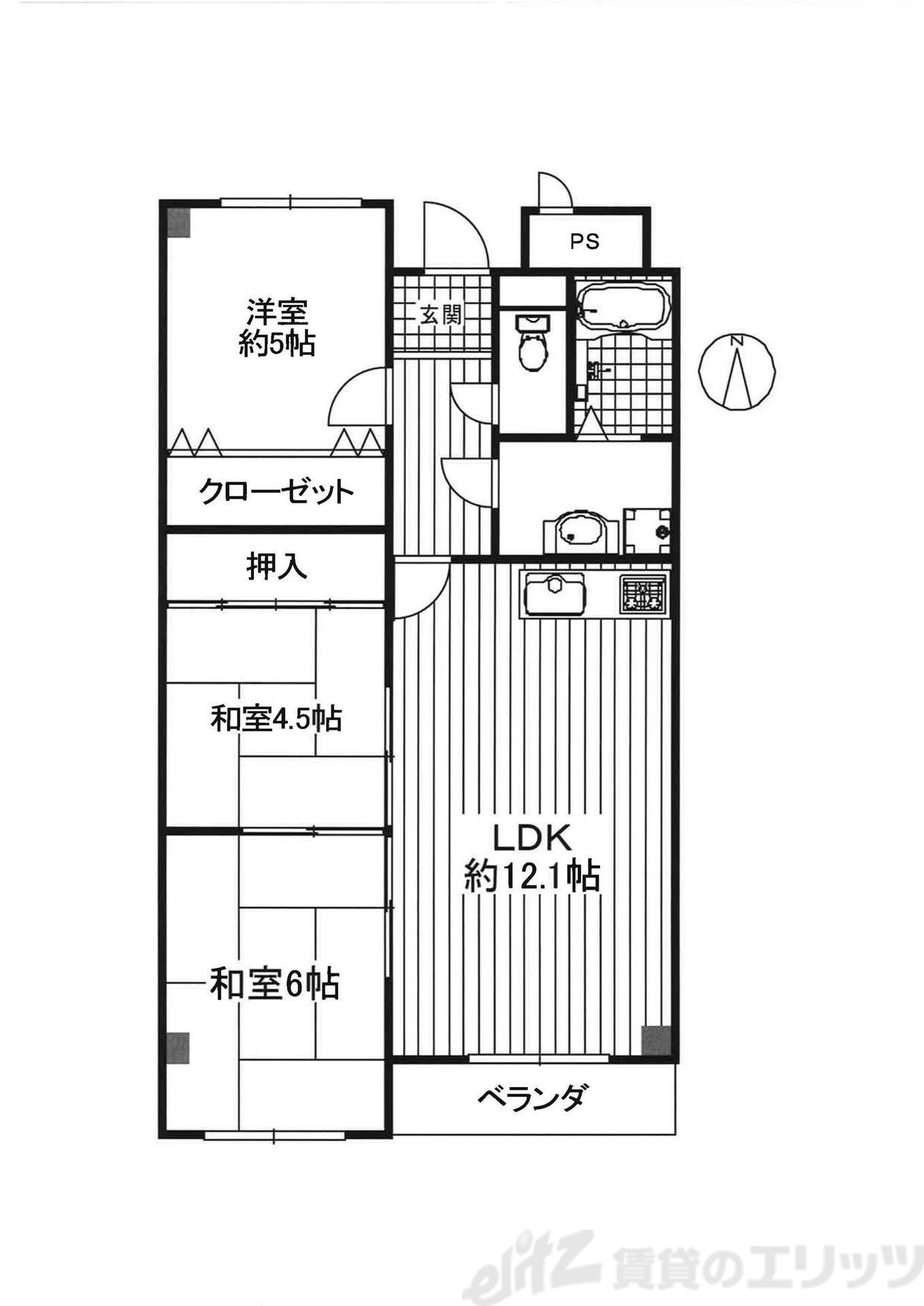 プランドール耳原の物件間取画像