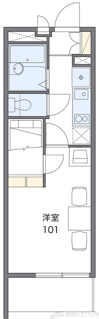 レオパレスジェントリーの物件間取画像