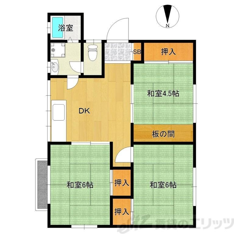 前川ハイツの物件間取画像