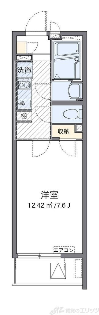 クレイノルヴェール千里丘の物件間取画像