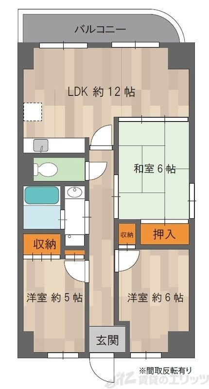 アソシアード高槻の物件間取画像