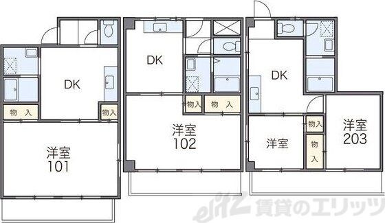 レオパレス康徳ハイツの物件間取画像