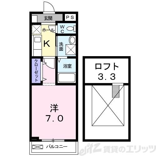 クレメントＳの物件間取画像