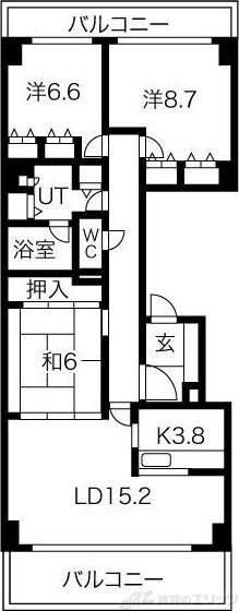 イトーピア千里万博公園の物件間取画像