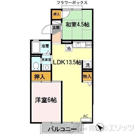 ペニーレインの物件間取画像