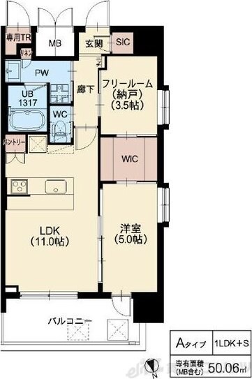 リッツ新大阪プレミアムの物件間取画像