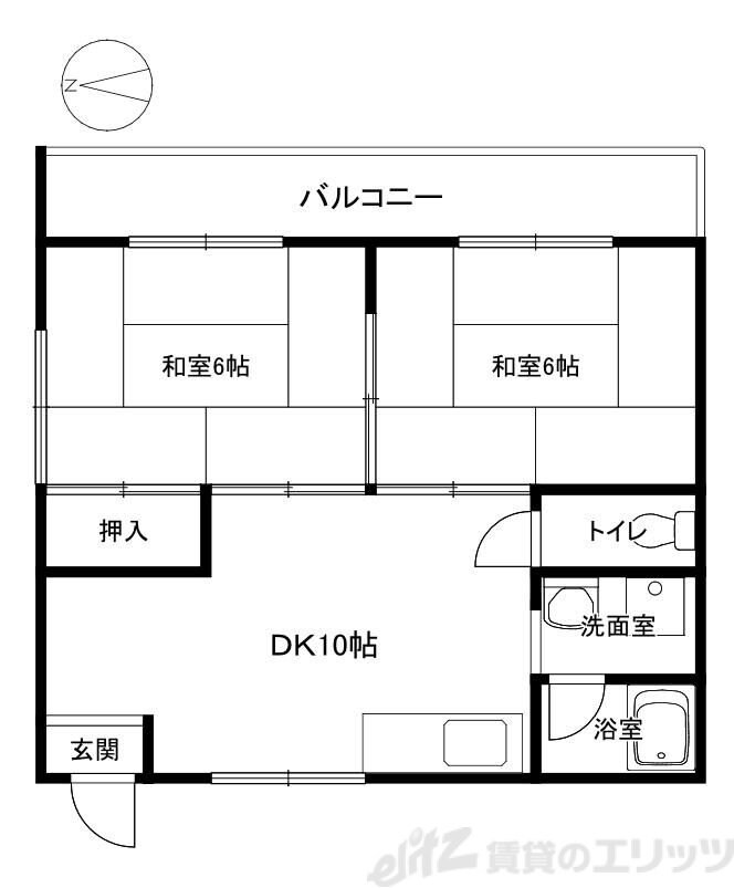 シャトーかわもとの物件間取画像