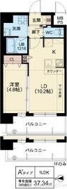 スプランディッド茨木天王の物件間取画像